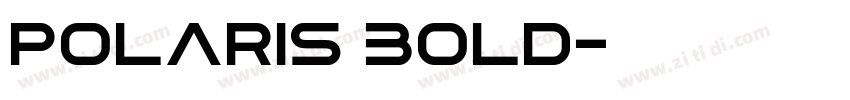Polaris Bold字体转换